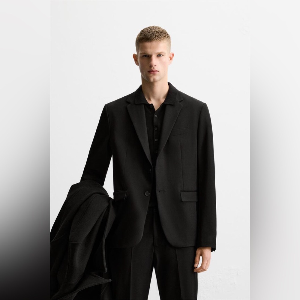Zara COMFORT SUIT JACKET Size 42
